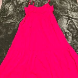 Vibrant Red Sleeveless Dress